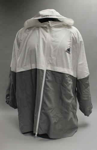 Grey Two Tone Hooded Windbreaker | eBay