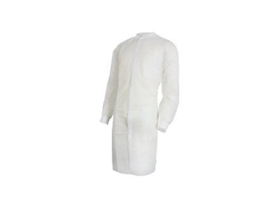 Lot of 10 x Cardinal Health C3660WHLK Lab Coat White Large Knee Length 3-Layer