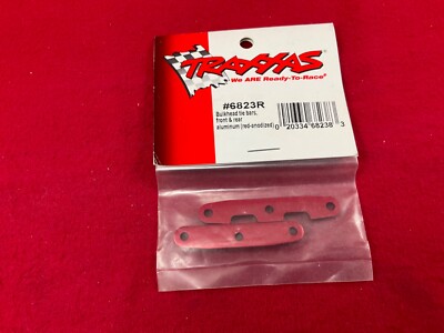 Traxxas 6823R Aluminum Bulkhead Tie Bar Set RED Slash 4X4 / Stampede 4X4 / Hoss