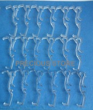 18 Pcs 2 1/2 Inch CLEAR Valance Clips For Horizontal Faux wood Wood Blinds 2.5