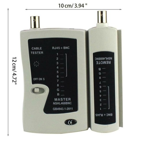 RJ45 Network Cable Tester Shielded Network Wire Repair Lan Phone BNC Line Test - Photo 11/11
