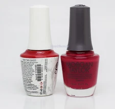 Gelish DUO Soak Off Gel Polish + Morgan Taylor Lacquer - #189 Ruby Two-Shoes