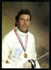 Volker Fischer  Autogrammkarte Original Signiert Fechten +A 88065