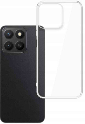 FÜR HONOR X8C 4G - Silikonhülle CLEAR Back Case Cover Handy Tasche GANZ KLAR