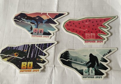 US Bad Dragon Sticker - ''Summer 2024'' 4er Pack (Official Merchandise)