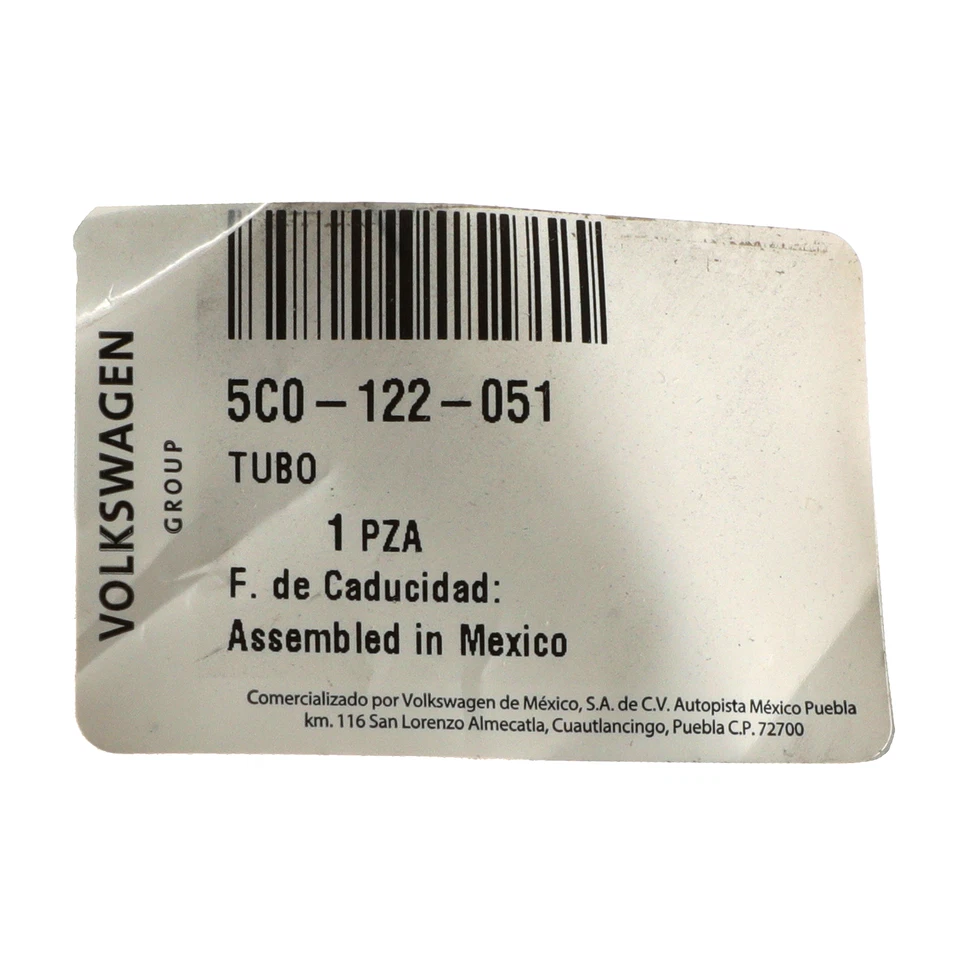 Manguera de radiador OEM 2011-2015 Volkswagen Jetta motor línea de refrigerante 5C0-122-051 NUEVO Foto 4 de 4