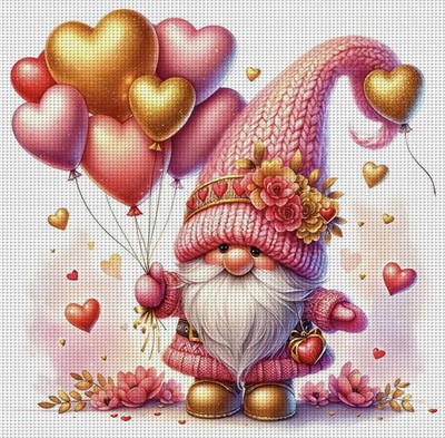 VALENTINSTAG GONK (6) KREUZSTICHMUSTER