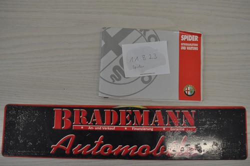 ALFA ROMEO 916 SPIDER ORIGINAL Betriebsanleitung Wartung DE Serie2 60490863 - Bild 6 von 6