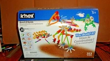 K'NEX BUNCH OF BUILDS BUILDING SET 353 PARTS BUILD 20 MODELS 18818 MADE IN USA