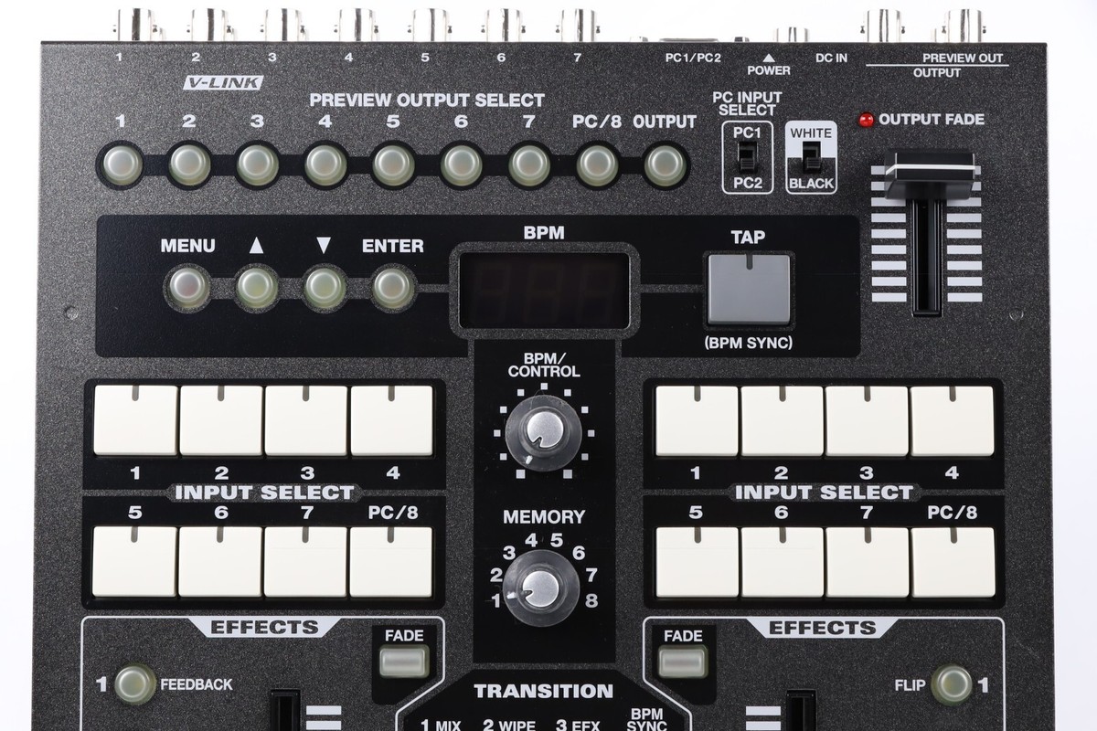Roland Edirol V8 8 Channel Video Switcher Mixer 8 In 8 Out W