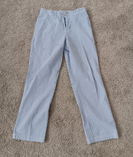 Boys 16 VINEYARD VINES SEERSUCKER Blue/White Dress PANTS VGUC