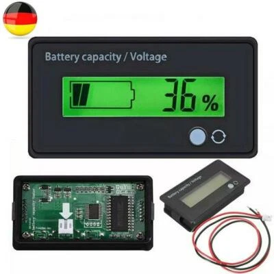 MARKENLOS 12V-72V LCD Anzeige Volt Monitor Batterie Kapazität Digital Voltmeter Spannung