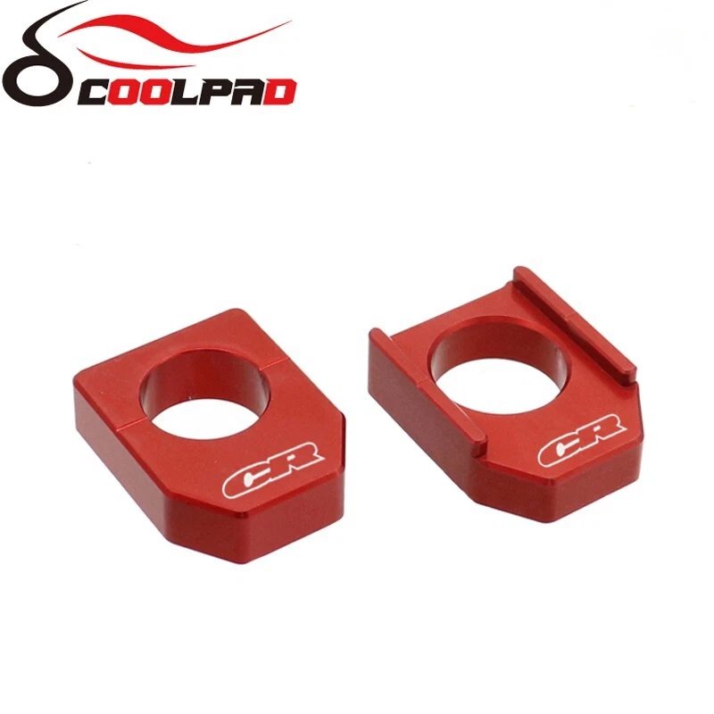 Bloque de eje ajustador de cadena trasero rojo para Honda CR125R CR250R 2000-2007 CR125/250R Foto 2 de 4