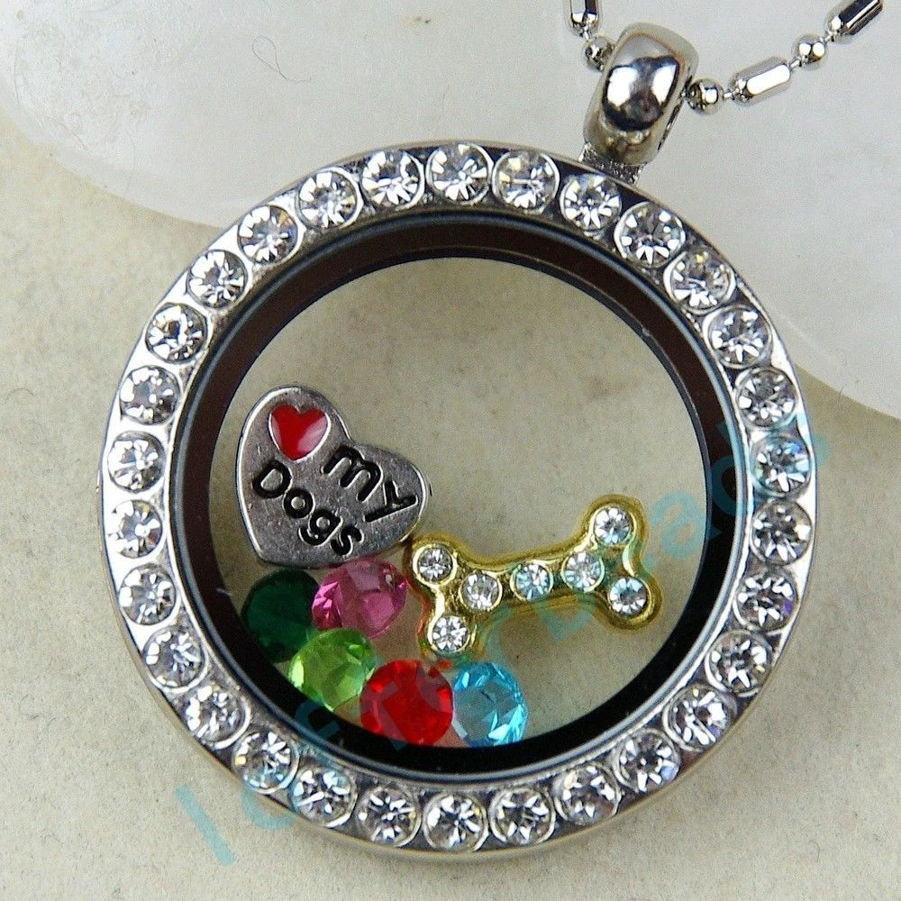 Floating hotsell pendant charms