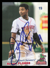 2019 Lowell Spinners ANTONI FLORES Signed Card autograph auto RED SOX