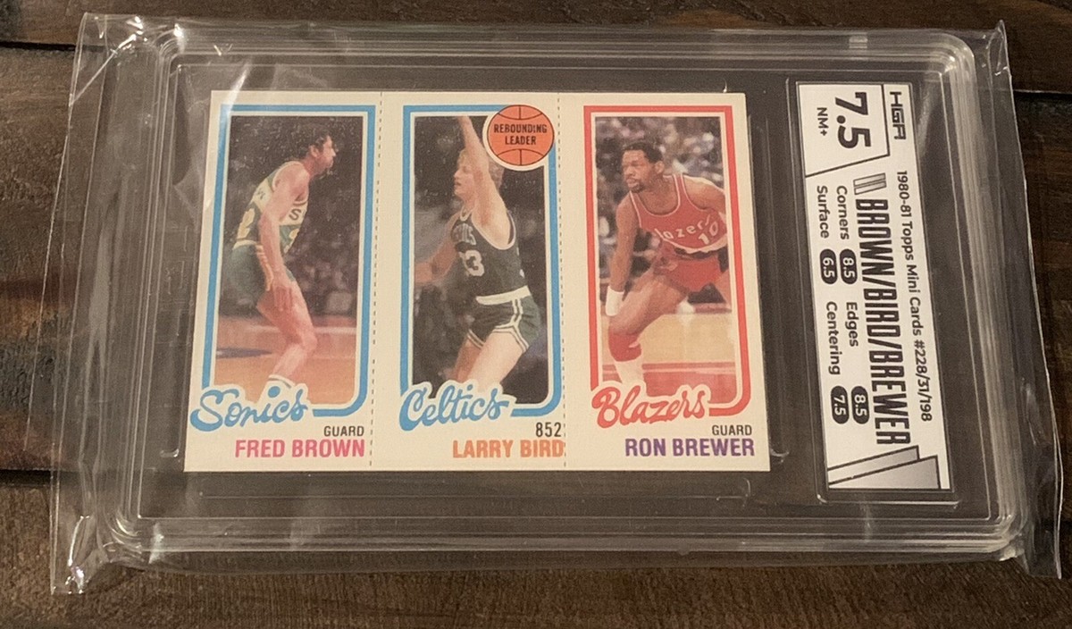 1980-81 Topps mini cards #228/31/198 Larry Bird Rookie Rebound 