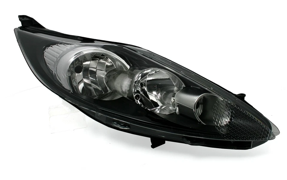 Scheinwerfer Set links + rechts für Ford Fiesta MK7 in Schwarz + LWR Motor - Bild 2 von 4