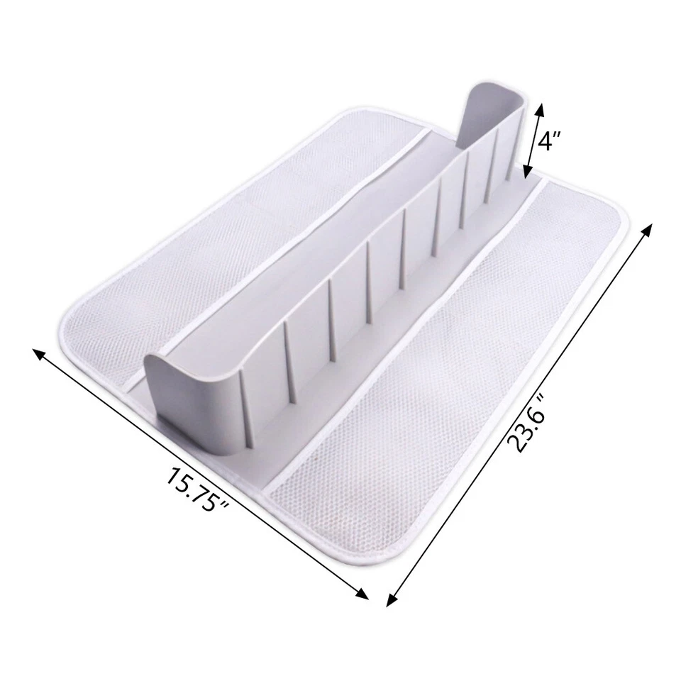 Bathtub Splash Guard for Tub Kids Bathtub Play Shelf Area Toy Tray Caddy Holder - Image 2 of 4