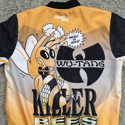 🔴Wu-Tang Jacket Size Medium Killer Bees Chalk Line Rare Rza