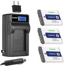 Travel Charger 3 battery for Sony BD1 DSC-G3 T2 T70 T75 T77 T90 T200 T300 T500