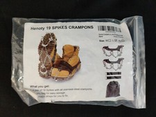 New Henoty Crampons-19 Spikes Ice Cleats Traction Snow Grips for Hiking Boots