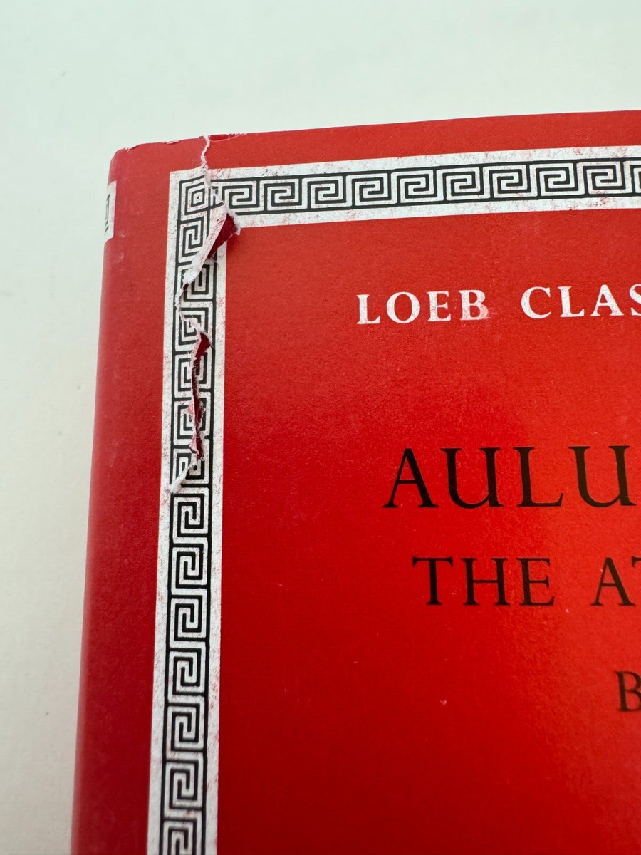 Loeb Classical Library Aulus Gellius Attic Nights Books I-V Latin