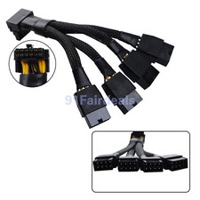 4x8pin PCIe to 16pin 12 4 12VHPWR Cable 90-Degree Elbow for GPU RTX 4090 4080