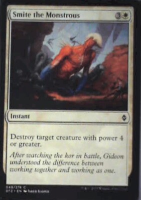 Smite the Monstrous - Battle for Zendikar: #49, Magic: The Gathering Nm R56
