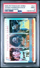 2005 WNBA League Leaders  Lisa Leslie /  Jackson / Thompson PSA 9 POP 1!