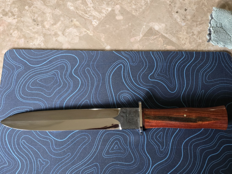 Citadel Knife -- Handmade Fixed Blade Knife -- Big Dagger with Sheath And pouch