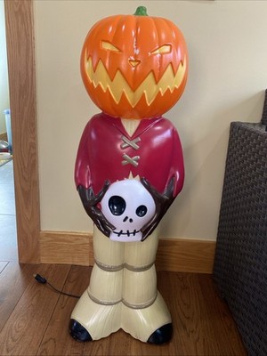 Nightmare Before Christmas Pumpkin King Jack Blow Mold LightUp Decor 35 