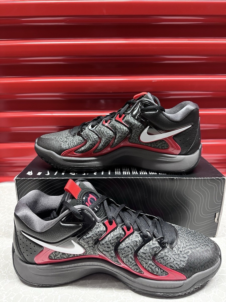 Nike KD 17 Late Night Mens Size 9 Black Red Iron Grey White