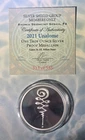 UNALOME #8 SACRED GEOMETRY 1oz 999 PROOF 2021 Silver Shield COA 513/555 RARE LOW