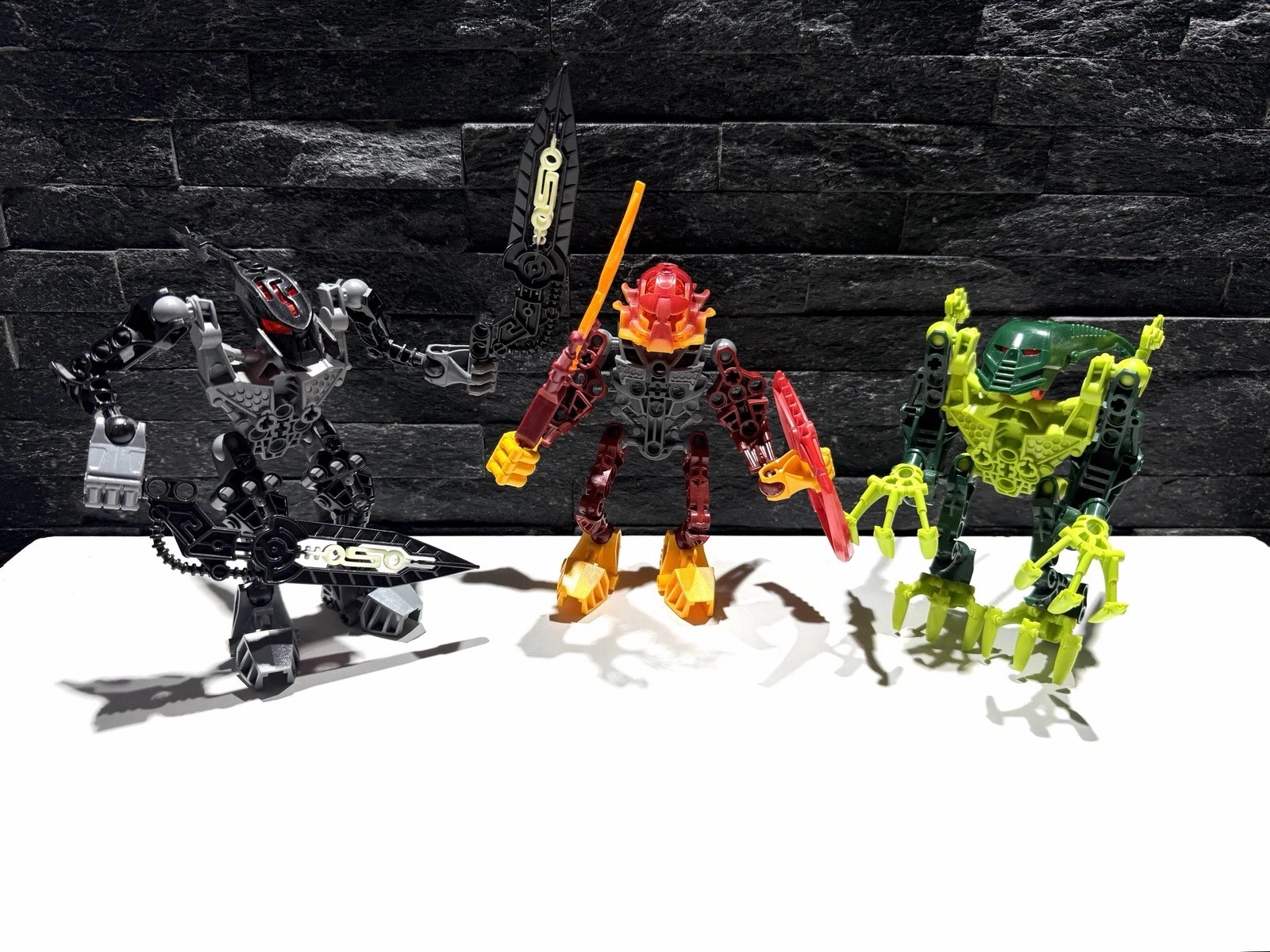Lego Bionicle Agori 8972 Atakus 8973 Raanu 8974 Tarduk Complete Figures