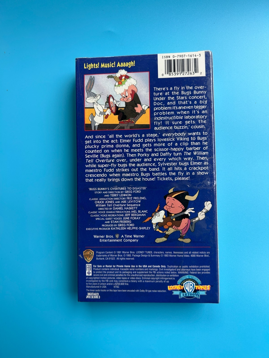 Bugs Bunny's Overtures to Disaster VHS 1993 Bugs Bunny *SEALED Bugs Bunny's Overtures to Disaster VHS 1993 Bugs Bunny *SEALED
