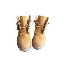 Kids Timberland Classic 6 Inch Premium Waterproof Boots Tan Suede Lace Up Size 2