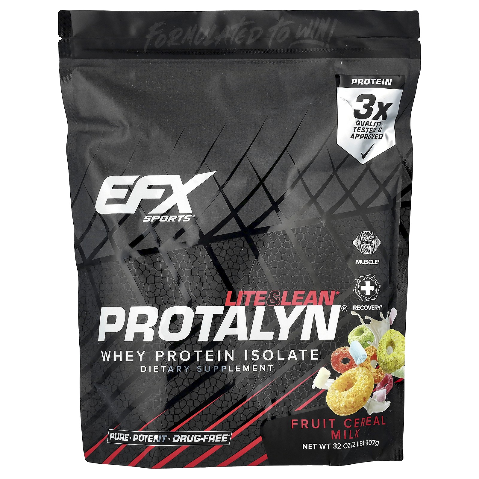 Изолят сывороточного протеина Protalyn фруктово-зерновое молоко 2 фунта 907 г 9590₽