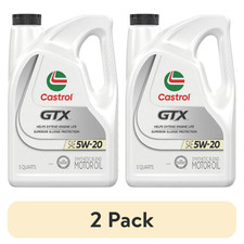 (2 pack) Castrol GTX 5W-20 Synthetic Blend Motor Oil, 5 Quarts 38.28 per gallon