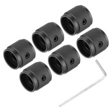 6PCS Guitar Knobs Metal 1/4 x 5/8 Potentiomet...