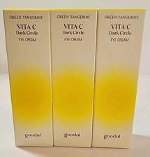 NEW LOT OF 3 [goodal] Green Tangerine Vita C Dark Circle Eye Cream 30mL EX 11/26