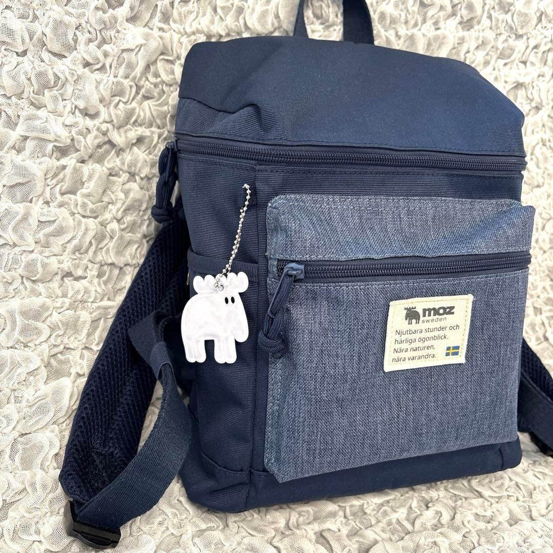 Moz Mini Backpack Navy Multifunctional Backpack - image 3