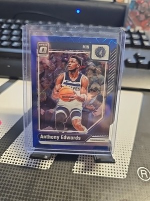 2024-25 Panini Donruss Optic Anthony Edwards Blue Velocity Minnesota #31