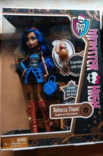 Monster High Robecca Steam Basic mit Haustier Captain Penny Tagebuch Neu OVP Box