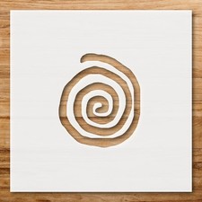 Spiral Design with Concentric Curves Home Decor Reusable Stencil - StencilAir