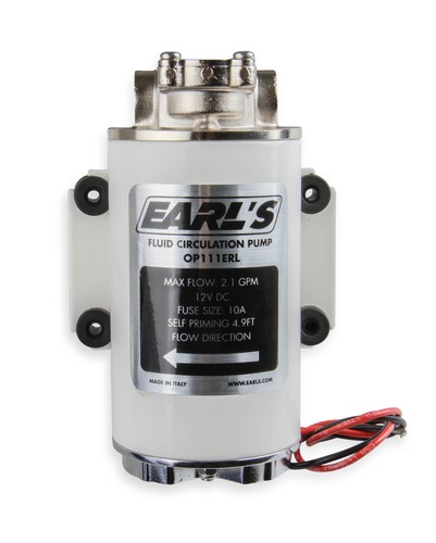 Earl's OP111ERL Electric Oil Pump - 12 VDC 2.1 gallons per minute