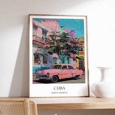 14_Cuba Poster, Havana Poster, Caribbean Poster, Cuban Culture, Vintage Poster,