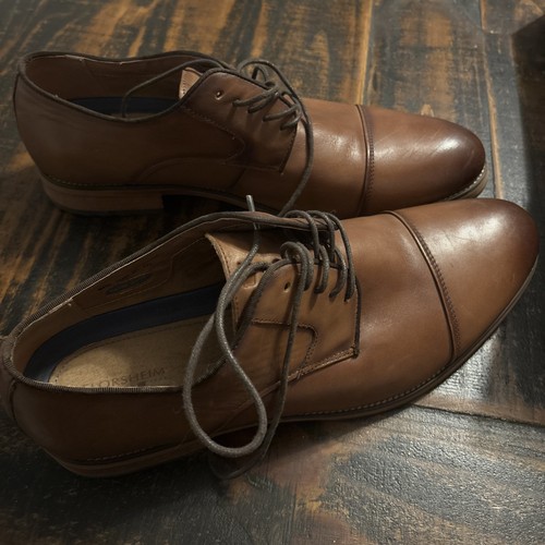 Florsheim Wingtip Dress Oxford Shoes Brown Leather Mens Size 13 - Picture 7 of 8