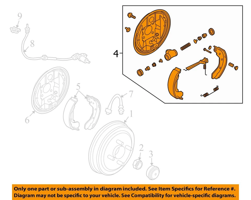 SE ADAPTA A CHEVROLET AVEO AVEO5 2004-2007 FRENO ASM RR 96534700 - NUEVO FABRICANTE DE EQUIPOS ORIGINALES 96534700 Foto 2 de 3