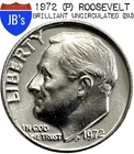 1972 (P) Roosevelt Dime 10c - BRILLIANT UNCIRCULATED (BU)
