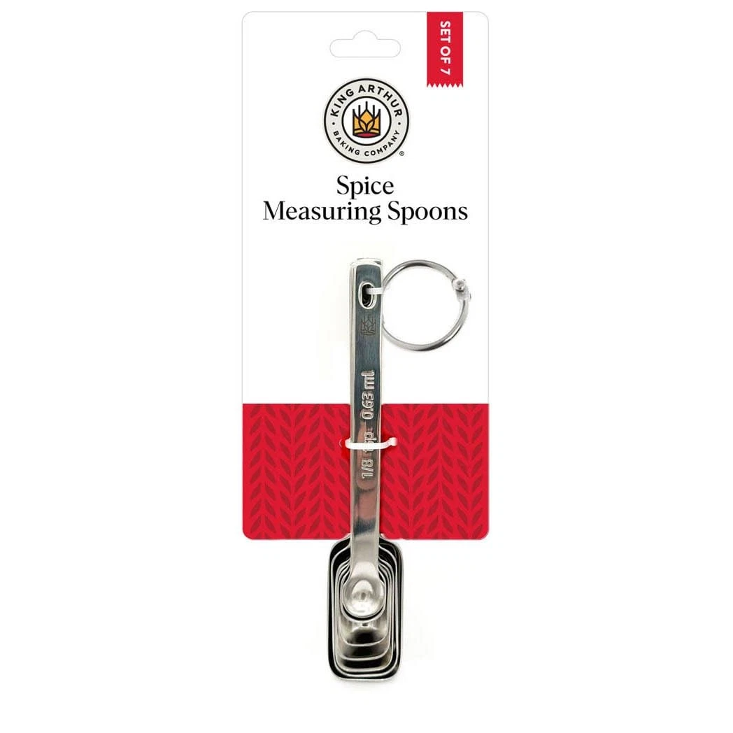 Baking Company Spice Measuring Spoons, 18/8 Stainless Steel, 7-Piece Set, Pre...